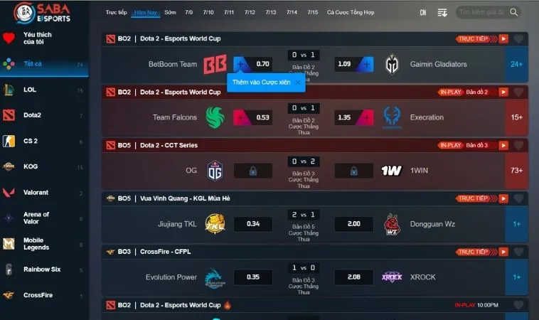 Hướng Dẫn Chơi Thể Thao Điện Tử Tại 8KBet: Chi Tiết, Dễ Hiểu 2 Giao diện chơi cá cược thể thao điện tử tại 8KBet